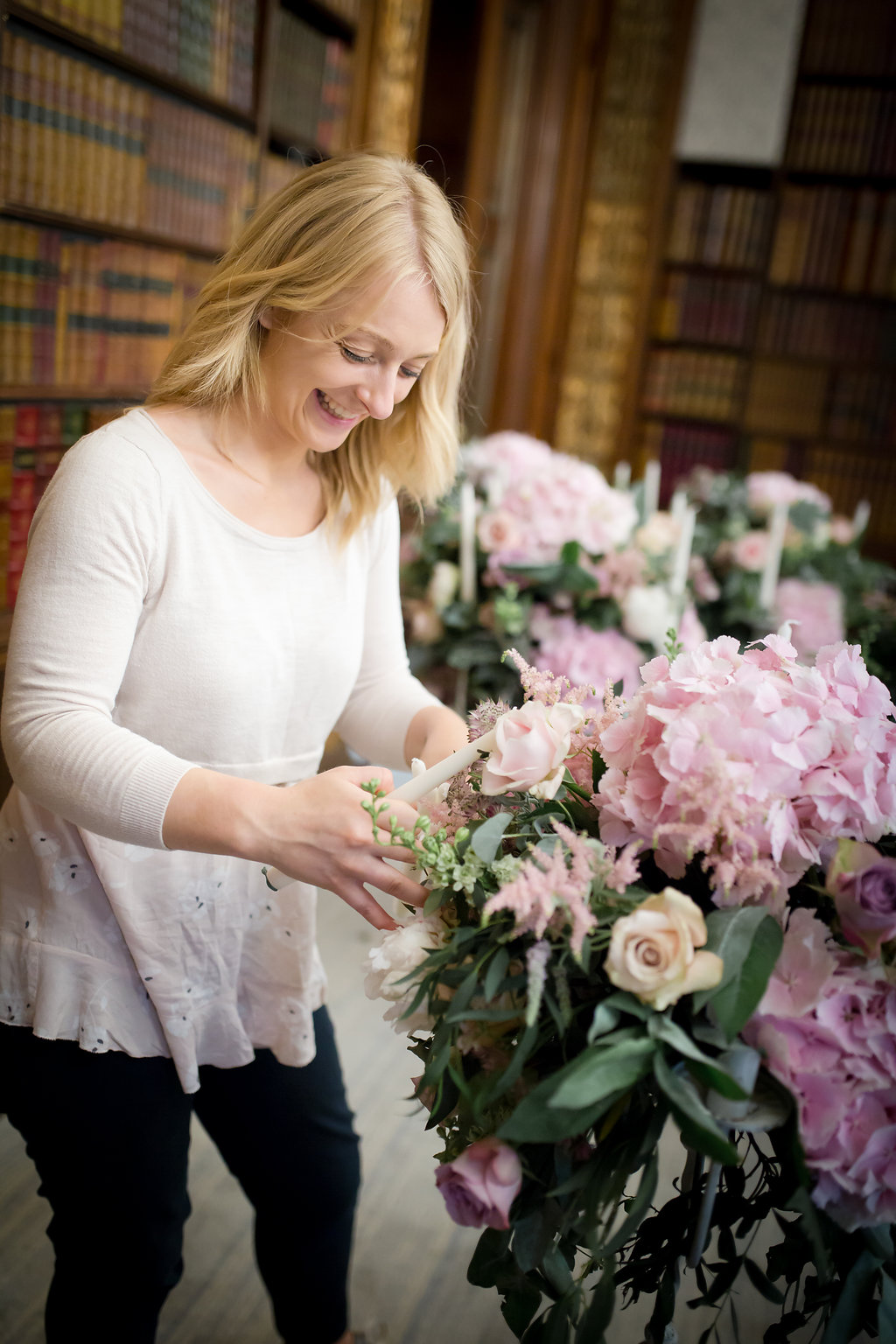 wedding floirst at Clevedon Hall