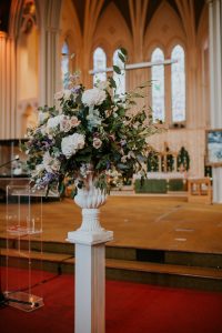 church flowers for your wedding urn arrangement