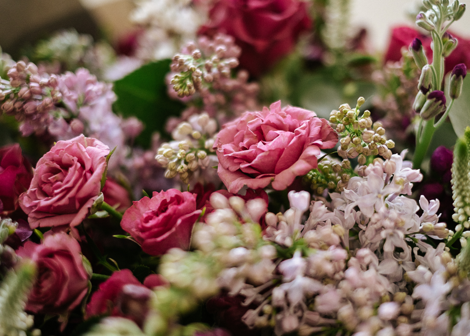 colour palette for your wedding flowers bright pink