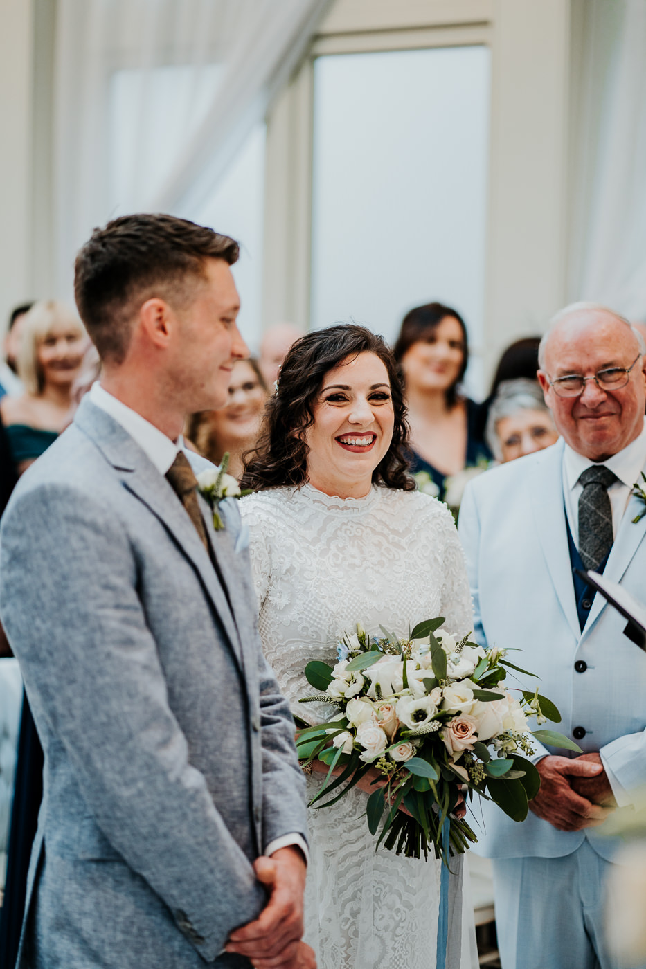 Bride and groom wedding ceremony 