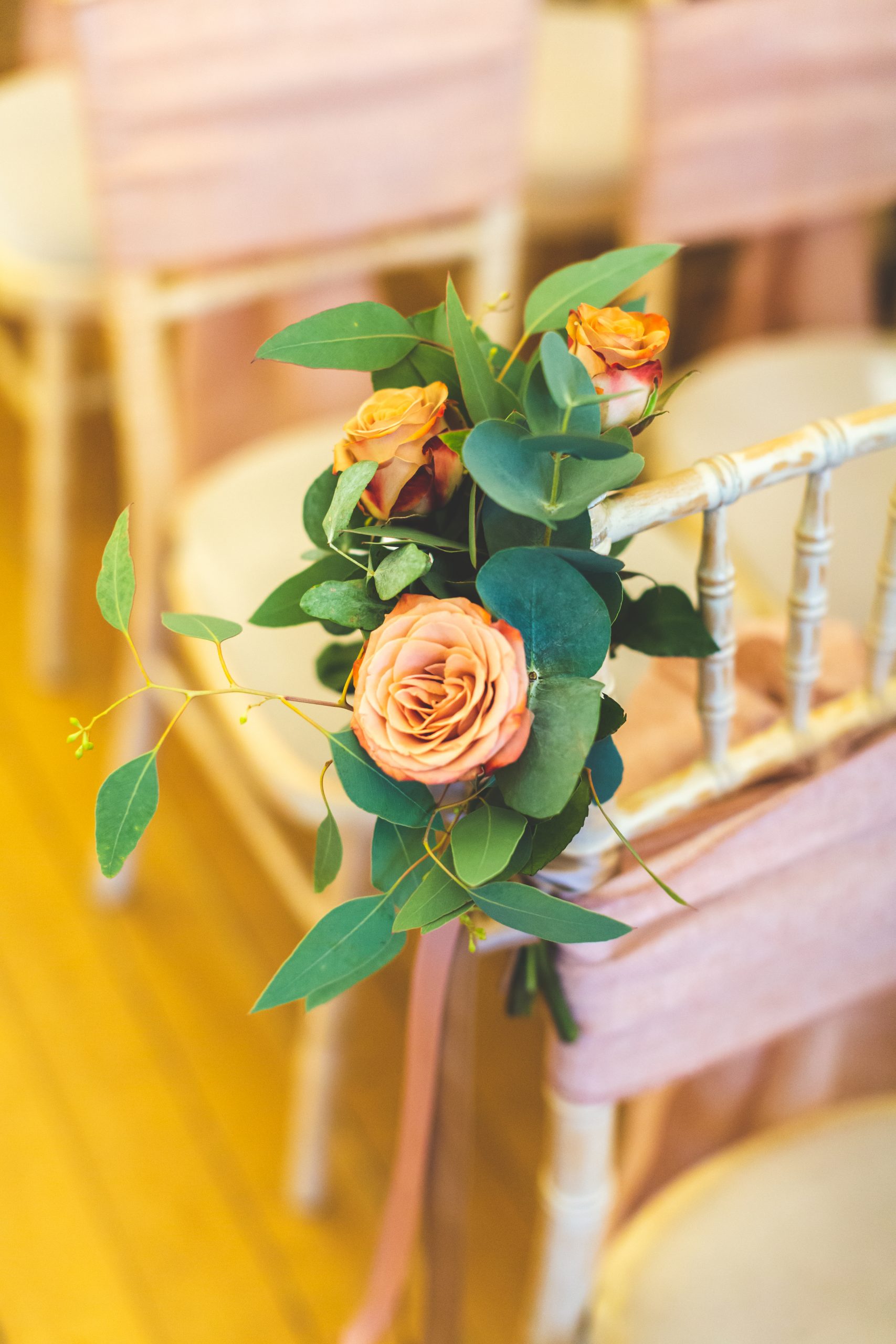 handtied posies for aisle at your wedding ceremony