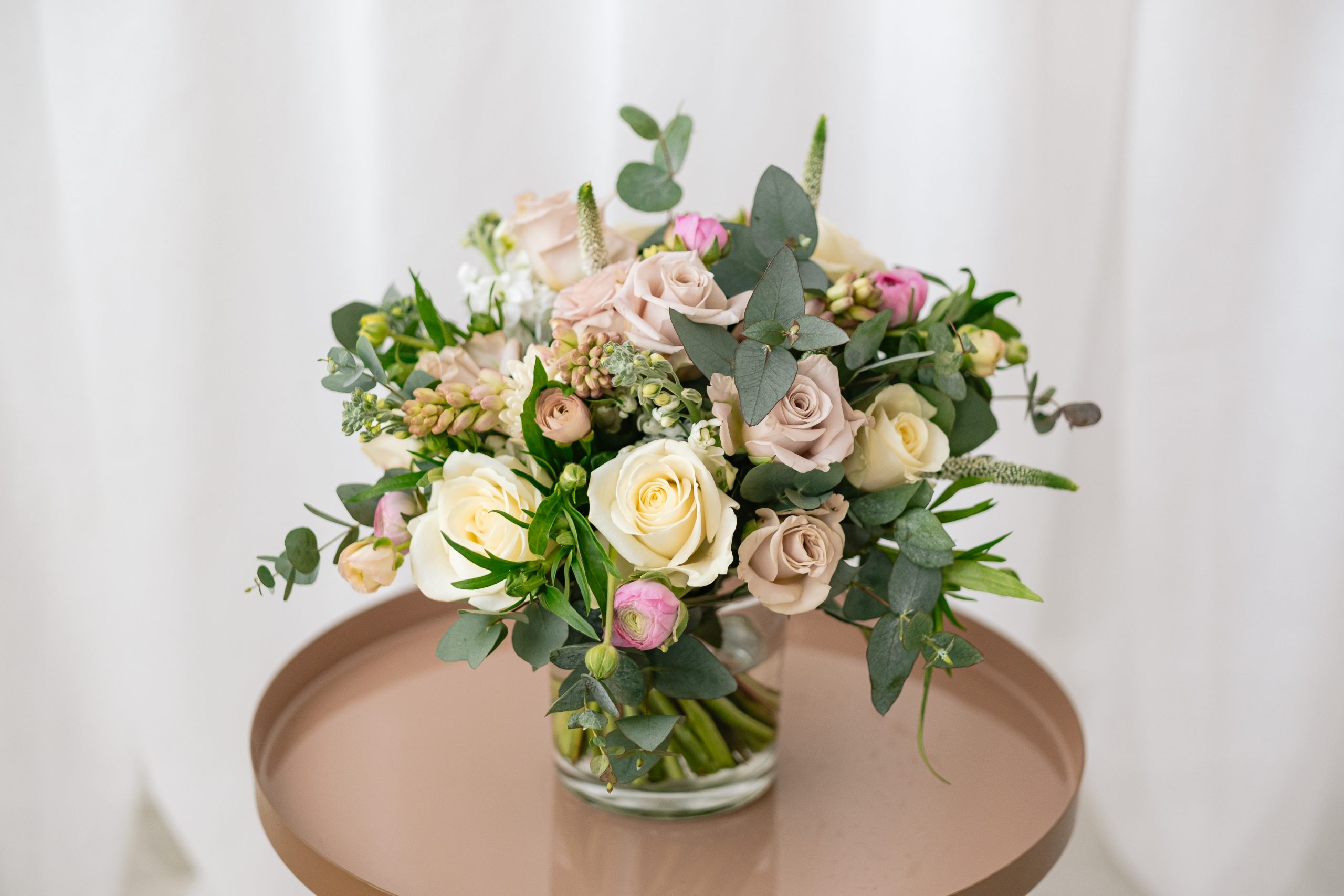 pale pink bridal bouquet